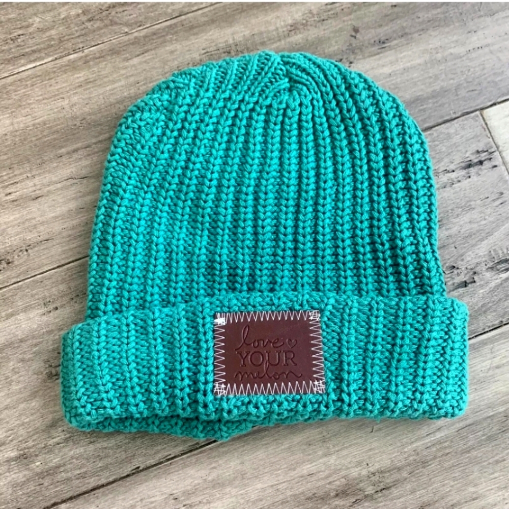 Teal LYM knit hat,  Brand new!!!
